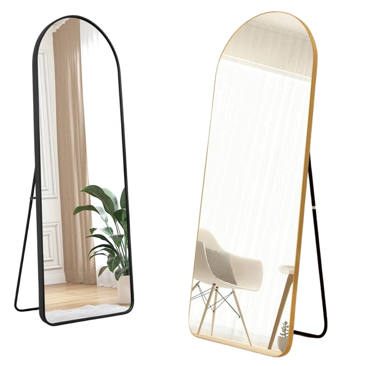 INSPIRA MARKET - Pack x2 Espejos Decorativos Grande Arco 147 x 36 cm