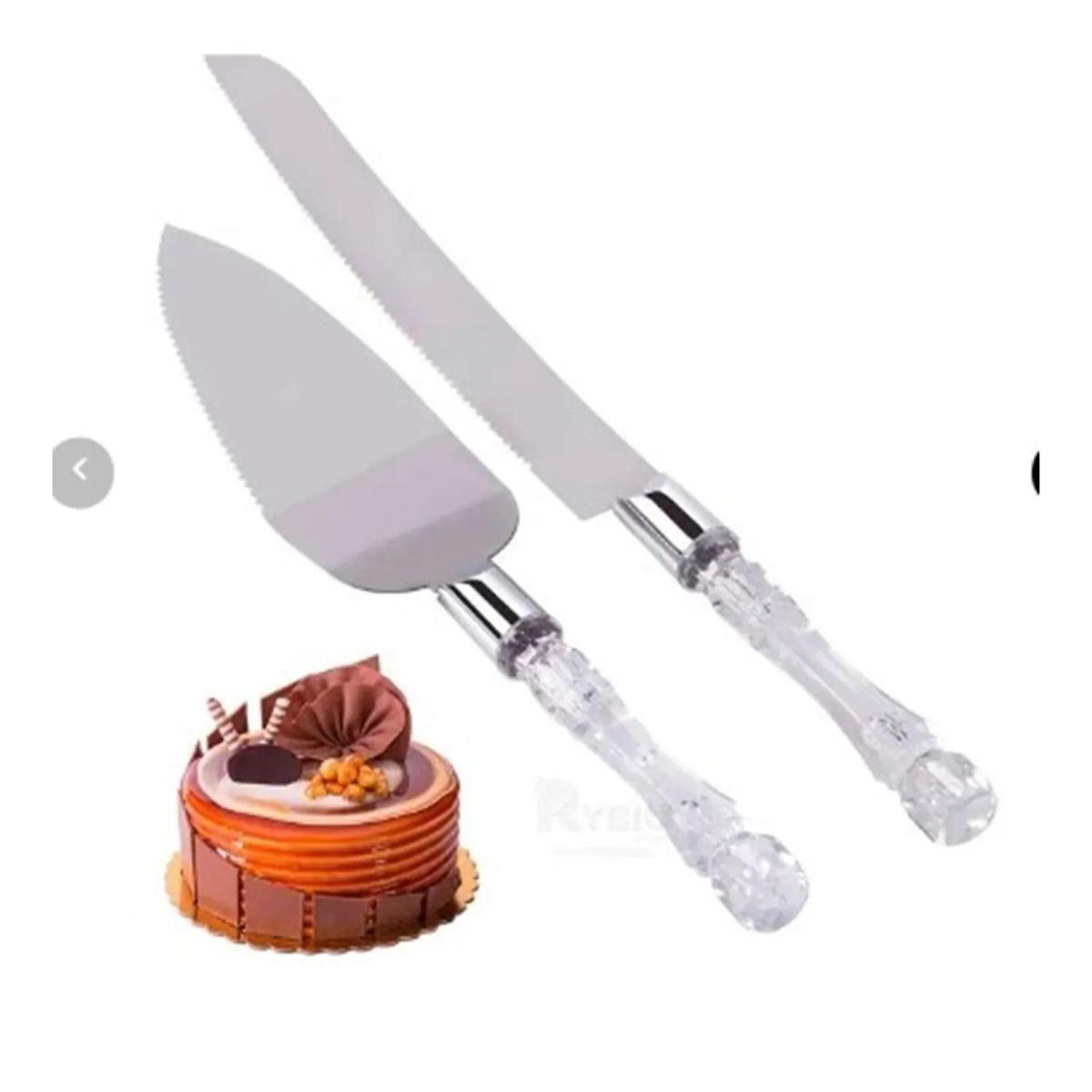 GENERICO - Cubiertos para Servir Torta 2 Piezas