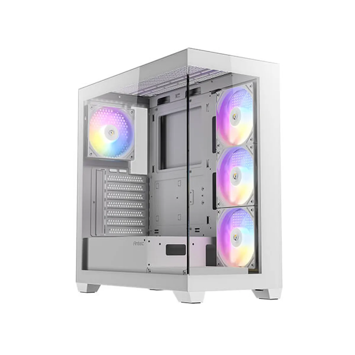 GENERICO - Caja Para Pc Antec Cx300 Argb - Torre Media, 4 Ventiladores Rgb, Diseño Blanco Elegante