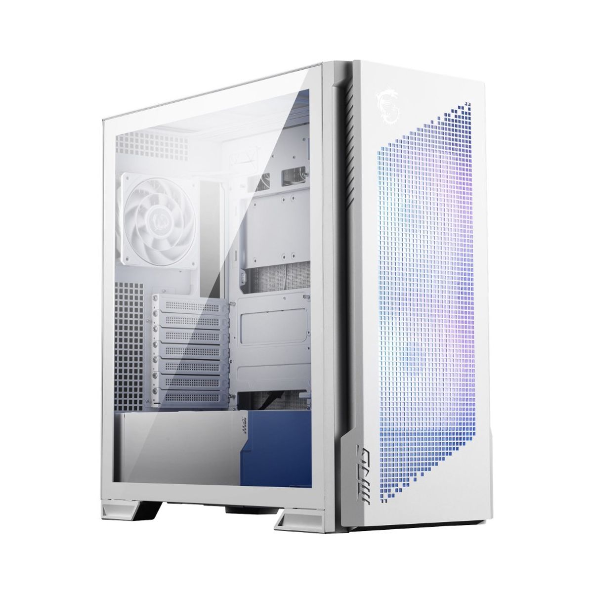 MSI - Case Msi Mpg Velox 300R Airflow Pz White - Torre Media Atx Con Ventilación De Alto Flujo E
