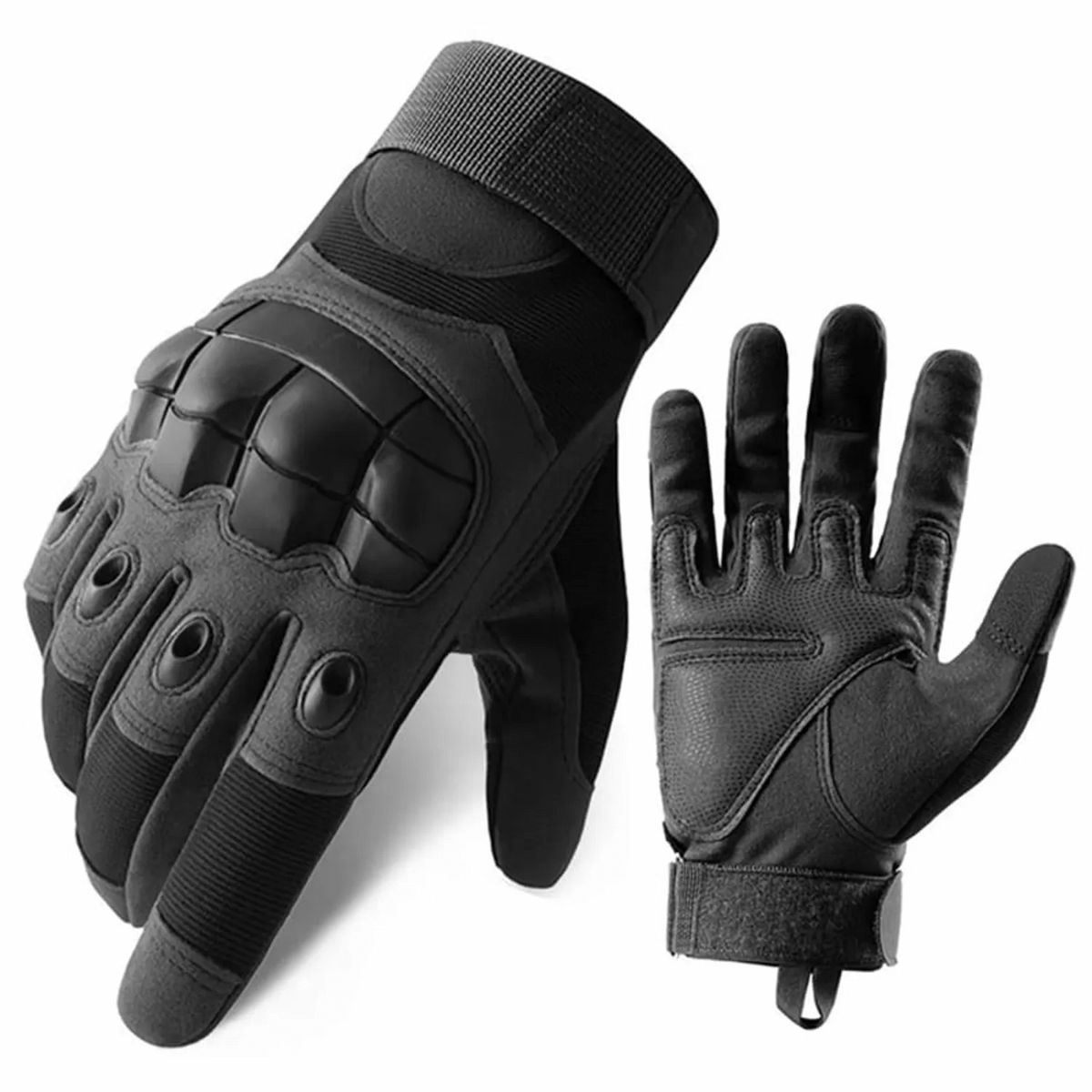 GENERICO - GUANTES PARA MOTO TACTICOS MILITAR NEGRO TALLA M