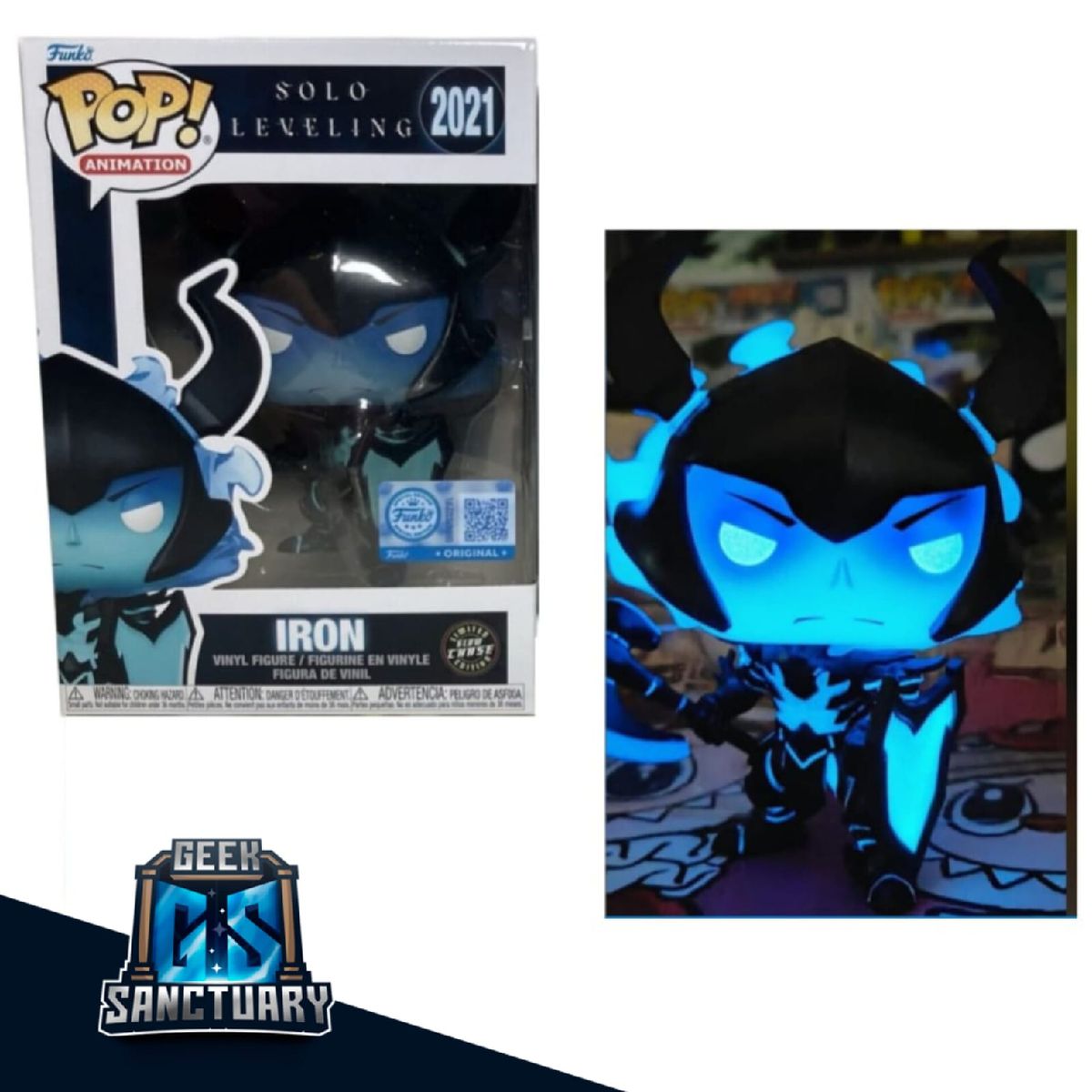 FUNKO - FUNKO POP EXCLUSIVO IRON GLOW CHASE SOLO LEVELING 2021