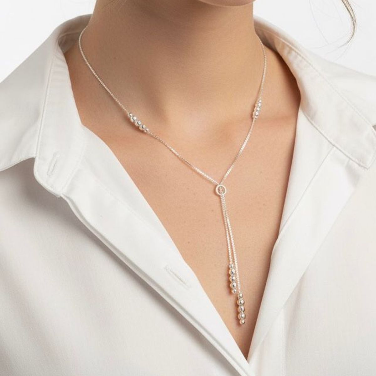 JOYERIA D'PILMER - COLLAR DE PLATA ESFERAS