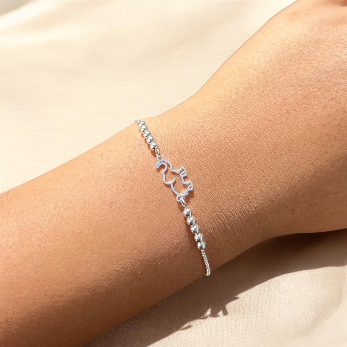 JOYERIA D'PILMER - PULSERA DE PLATA ELEFANTE