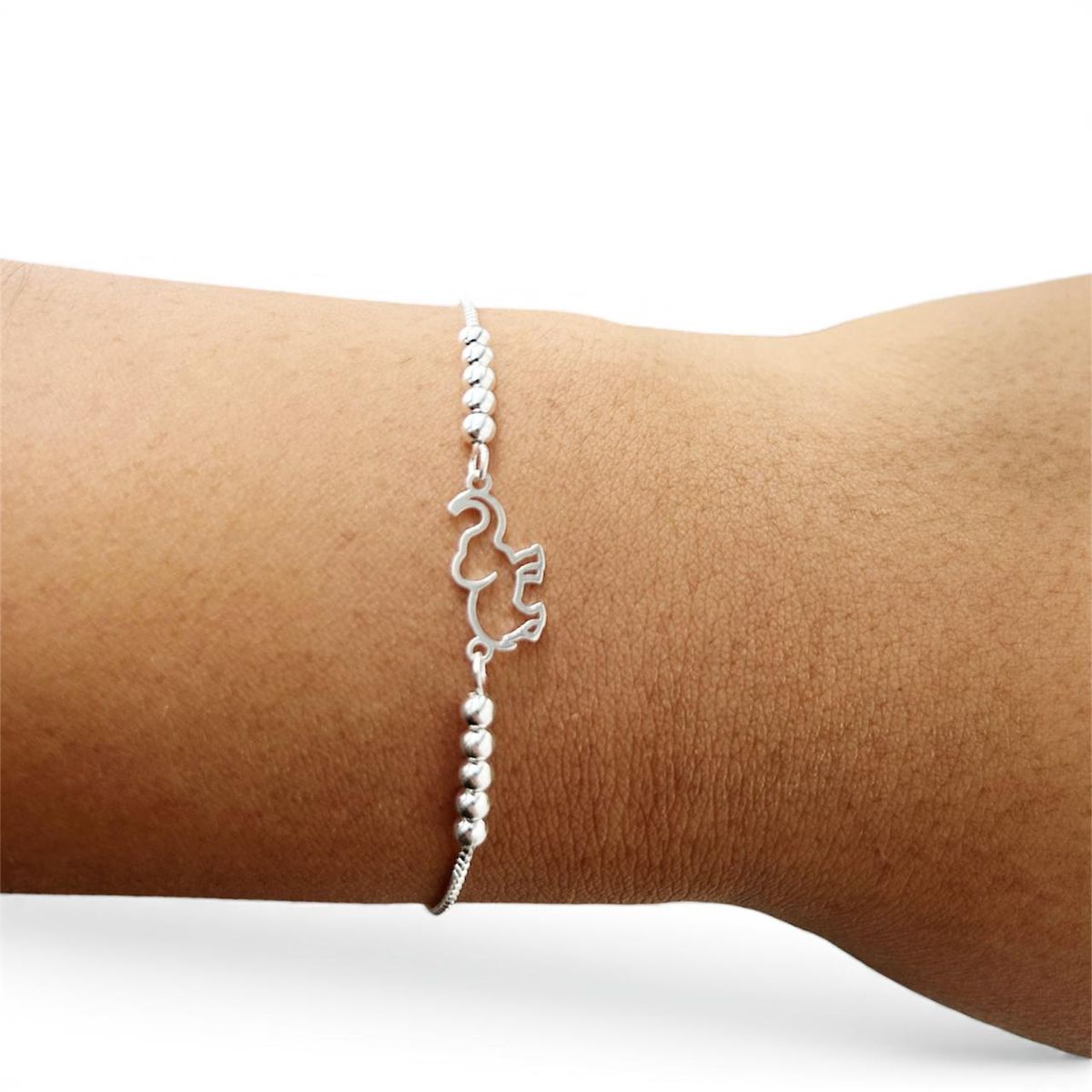 JOYERIA D'PILMER - PULSERA DE PLATA ELEFANTE