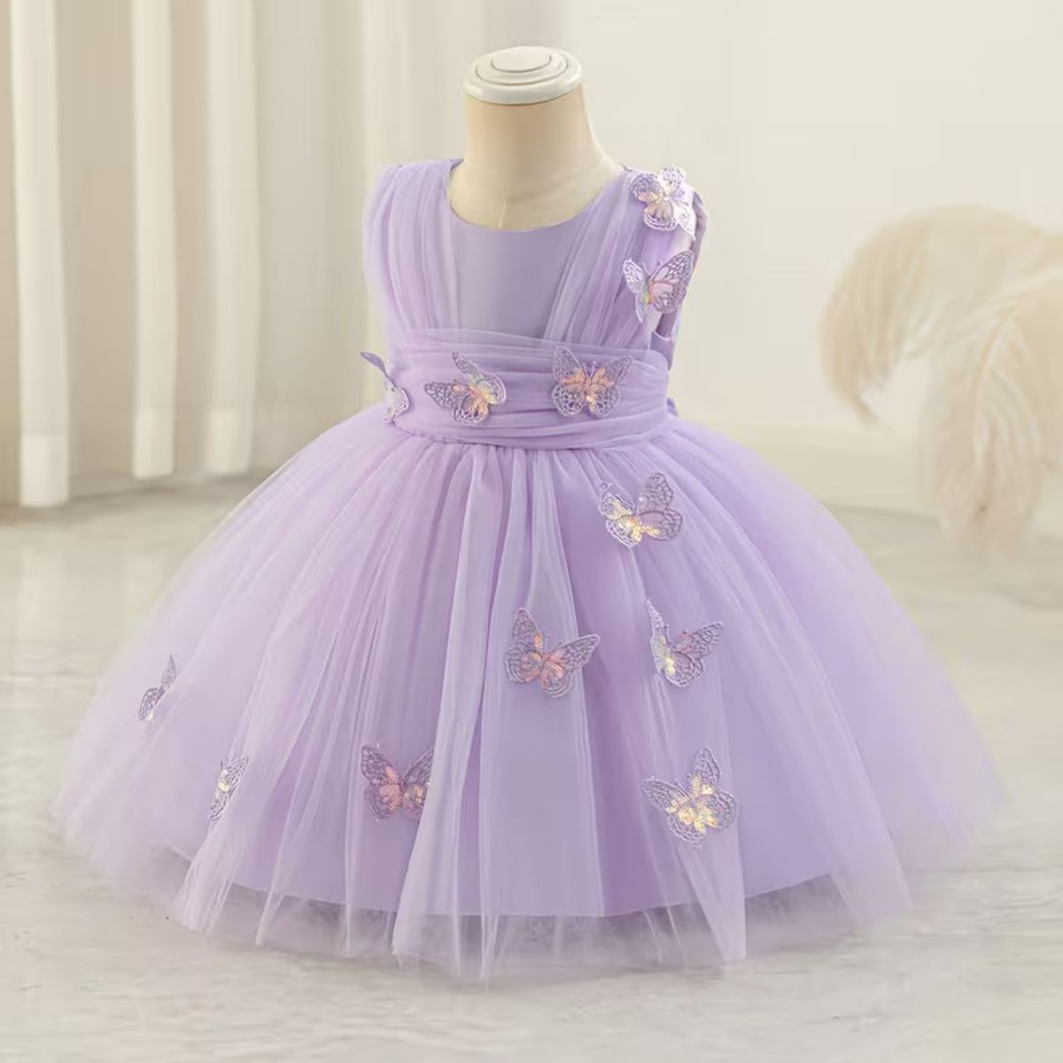 GENERICO - VESTIDO PARA NIÑA DE TEMATICA DE MARIPOSAS