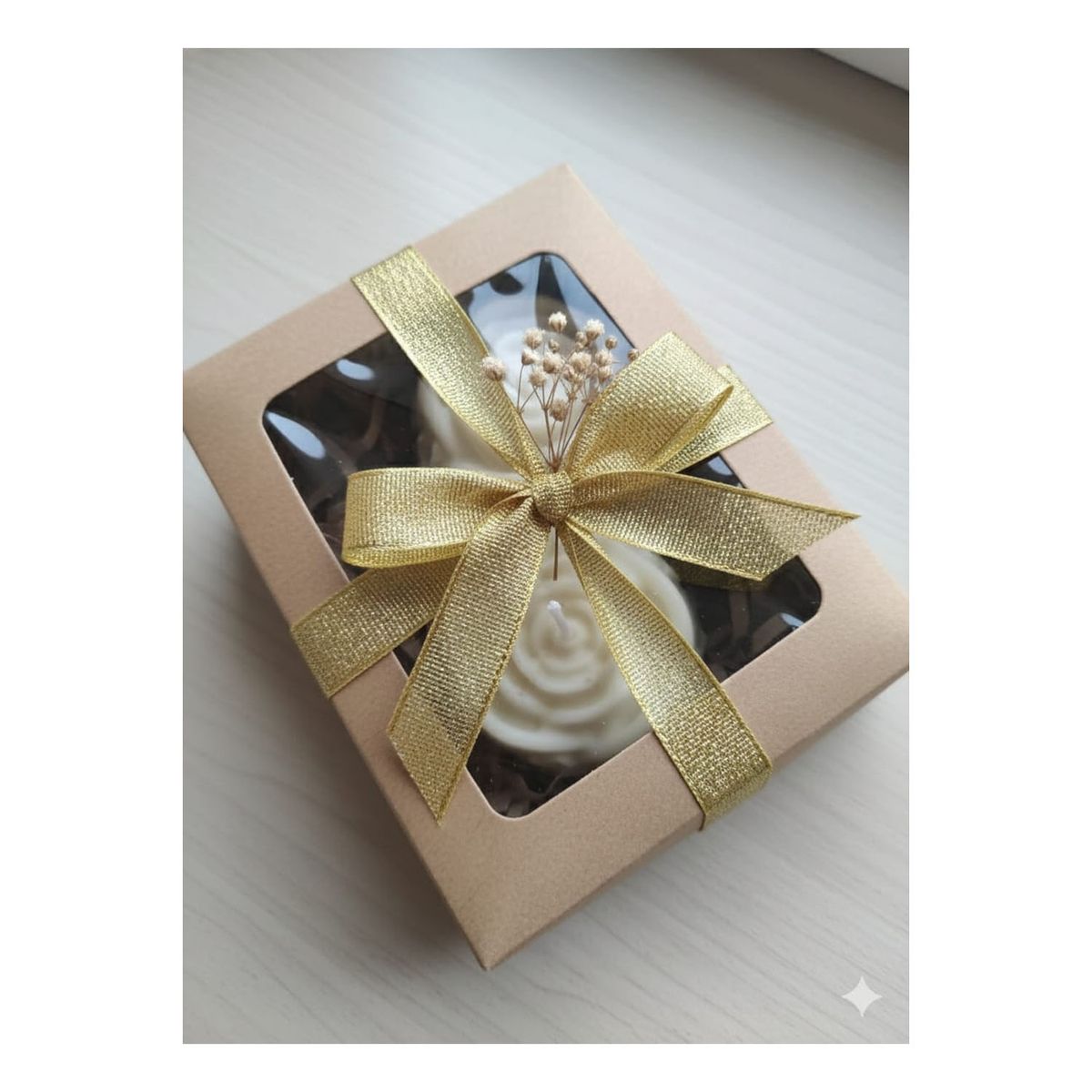 GENERICO - Box 2 Velas Cera De Soya Orgánica Libre De Plomo No Parafina Listo Para Regalar Larga Duración