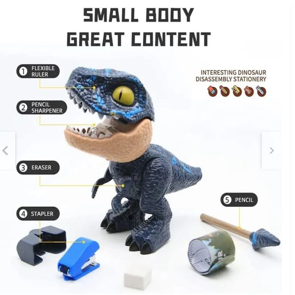 GENERICO - JUGUETE DINOSAURIO 5 EN 1