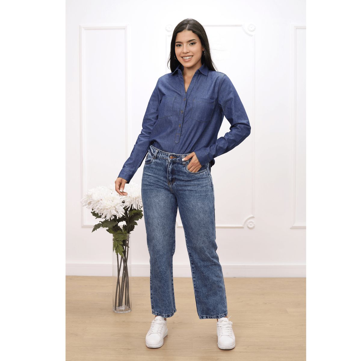 GENERICO - BLUSA JEAN CAROLINA - BRILLARHAS