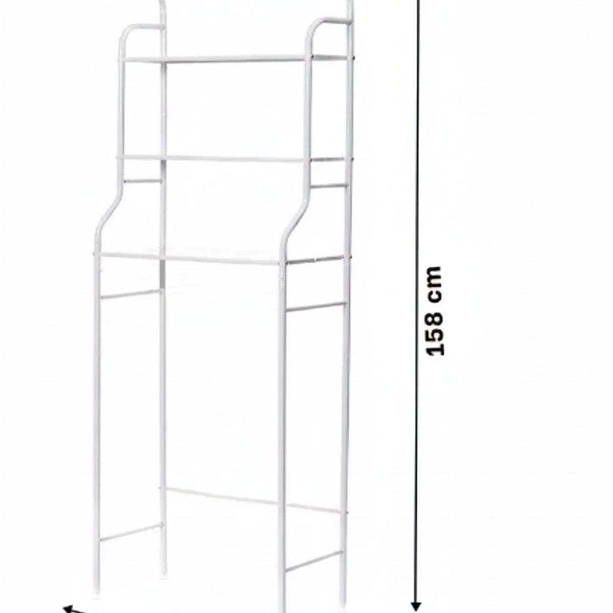 GENERICO - Estante Organizador Rack Multifuncional Baño Con Toallero 3 Niveles