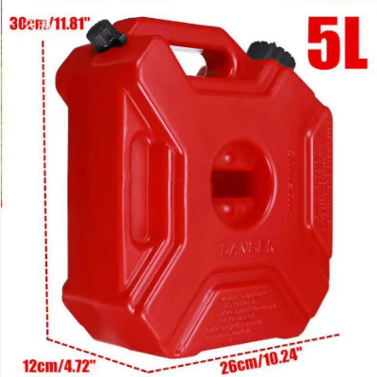 GENERICO - TANQUE/GALONERA PORTÁTIL PARA GASOLINA 5 L