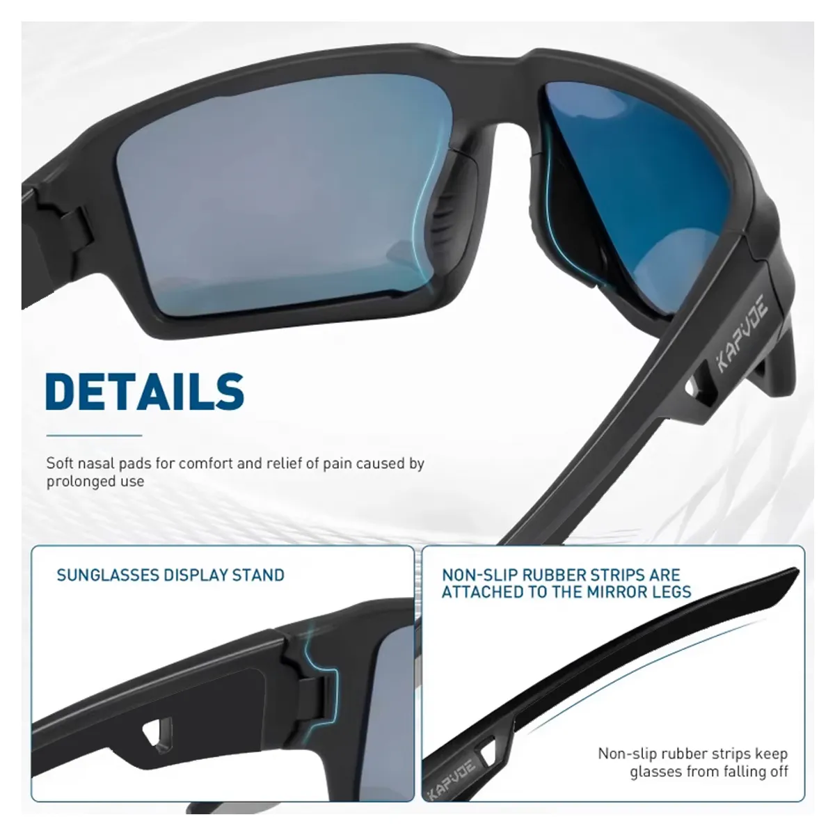 GENERICO - Lentes de sol deportivo polarizado uv400 + estuche