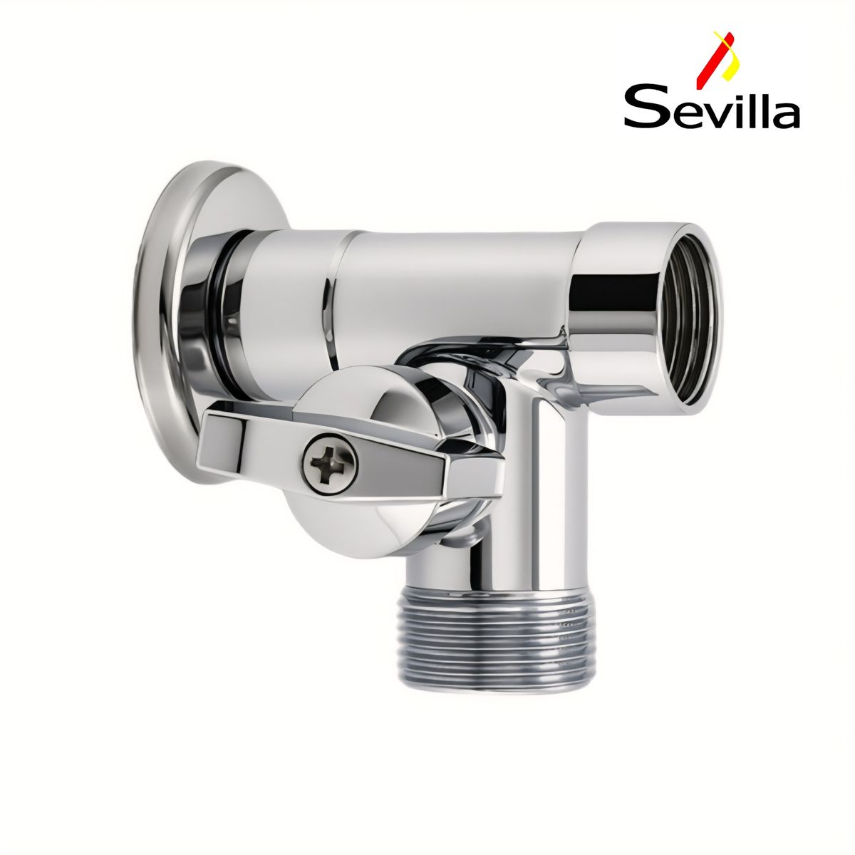 GENERICO - Válvula Angular para Conectar Caño y Manguera Lavadora Sevilla