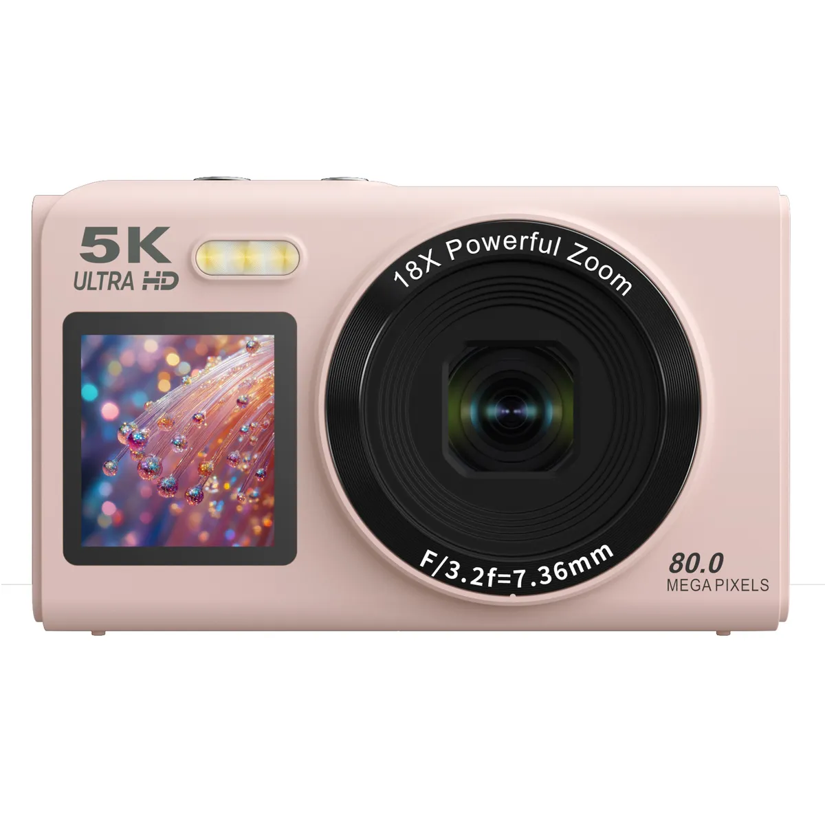 RENVMEXY - Cámara 5K 80MP WiFi Doble Pantalla Zoom 18X Envío Gratis