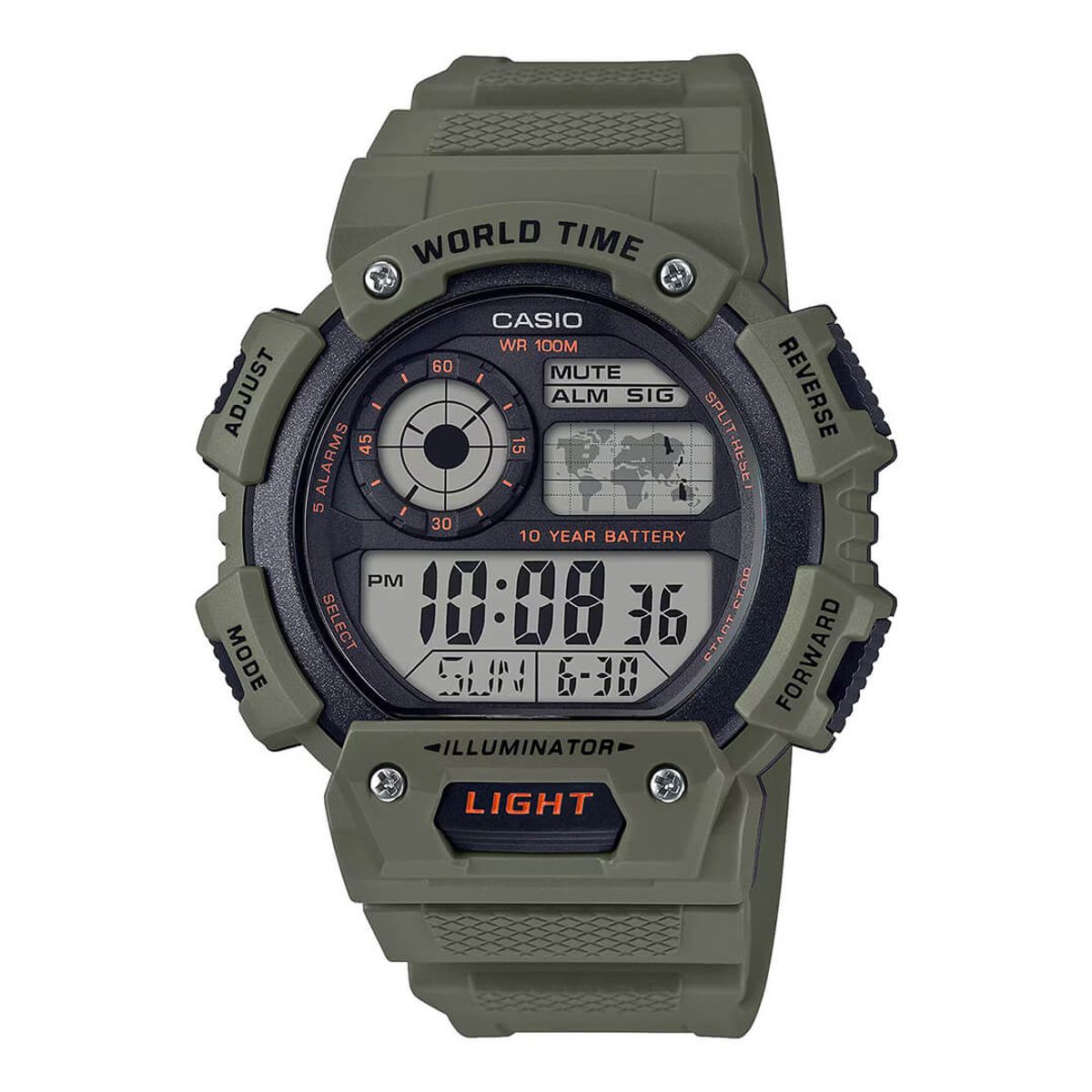 CASIO - Reloj Casio AE-1400WH-3AV Hombre Resina Verde