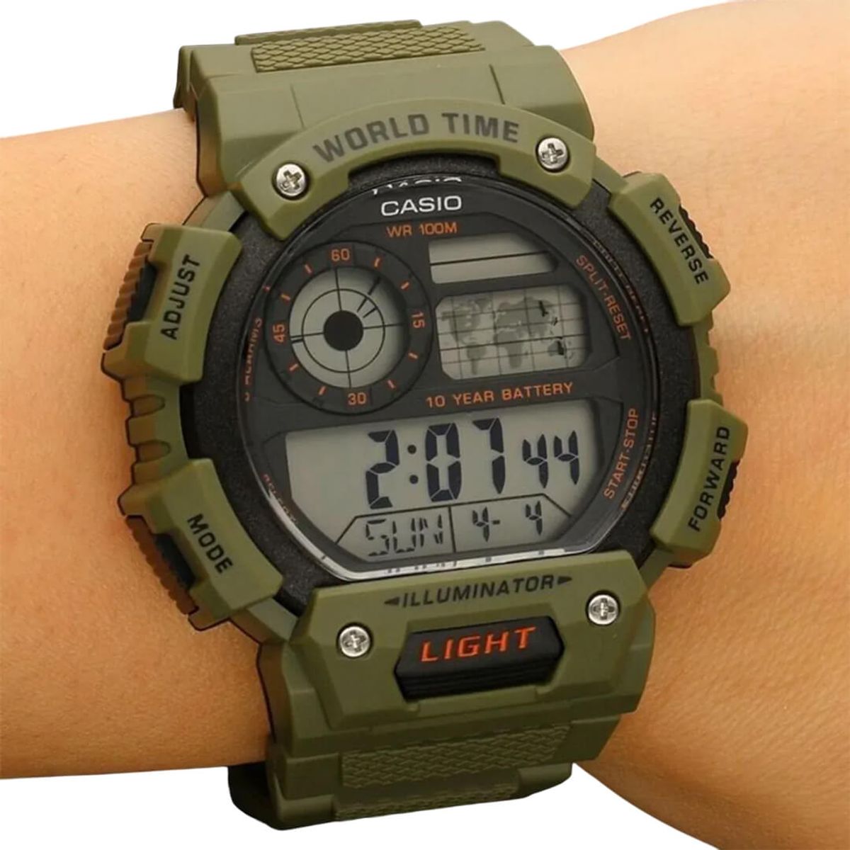 CASIO - Reloj Casio AE-1400WH-3AV Hombre Resina Verde