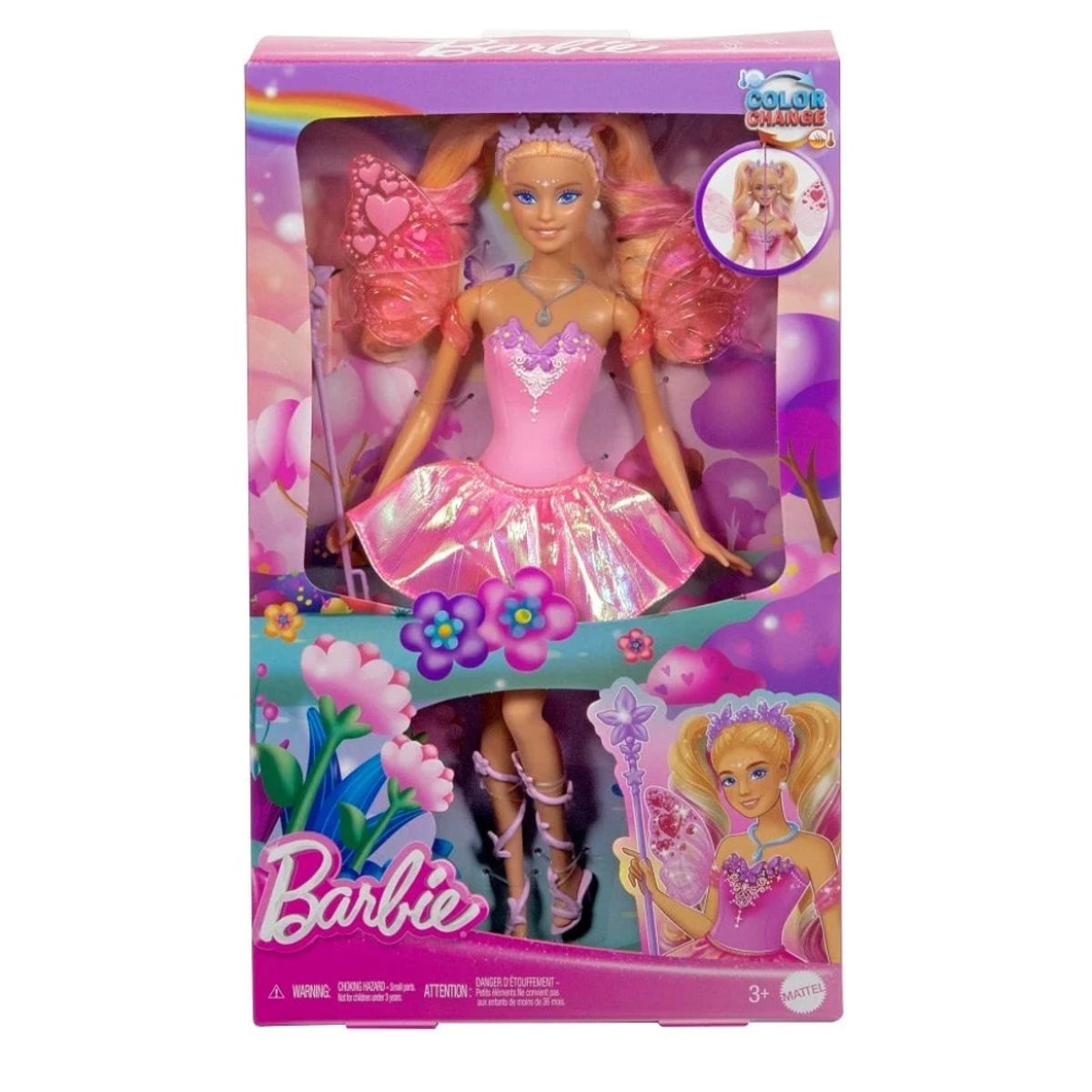 BARBIE - Muñeca Barbie Hada Colores Mágicos