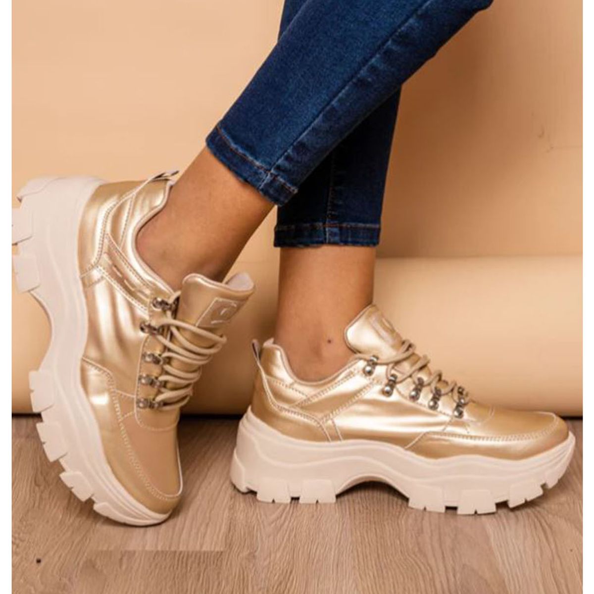 NEBULA - Zapatilla Golden - Nébula - Dorado