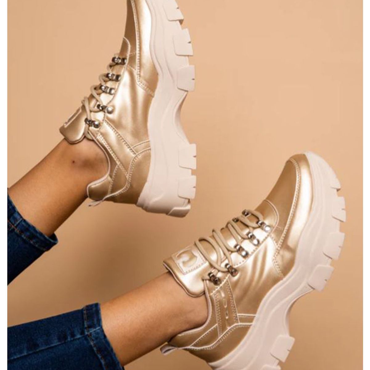 NEBULA - Zapatilla Golden - Nébula - Dorado