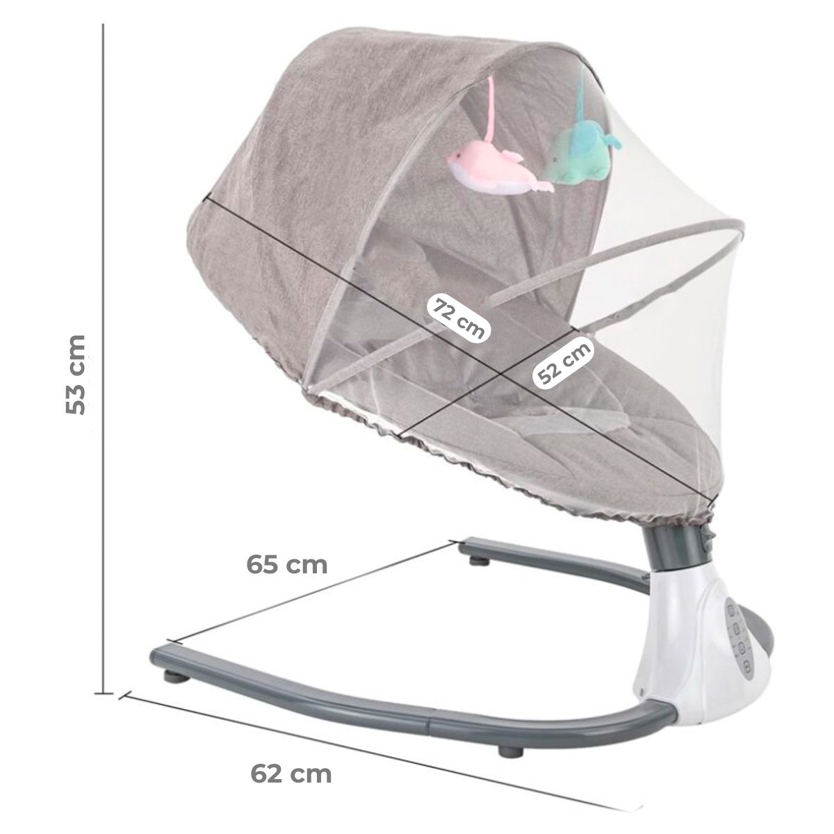 GENERICO - Mecedora eléctrica para bebes con control plomo