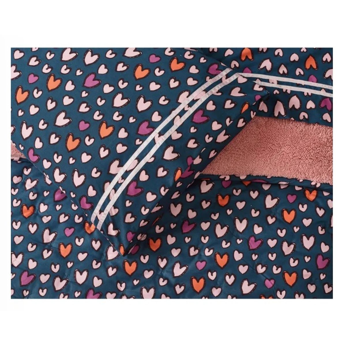 JUST HOME COLLECTION - Combo Edredón+ cojín+ sabanas niña 1.5 plazas