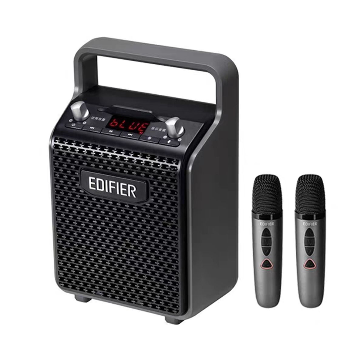 EDIFIER - Parlante portatil Edifier PP205 Mini Party Box inalámbrico Bluetooth  y 2 microphones -Negro