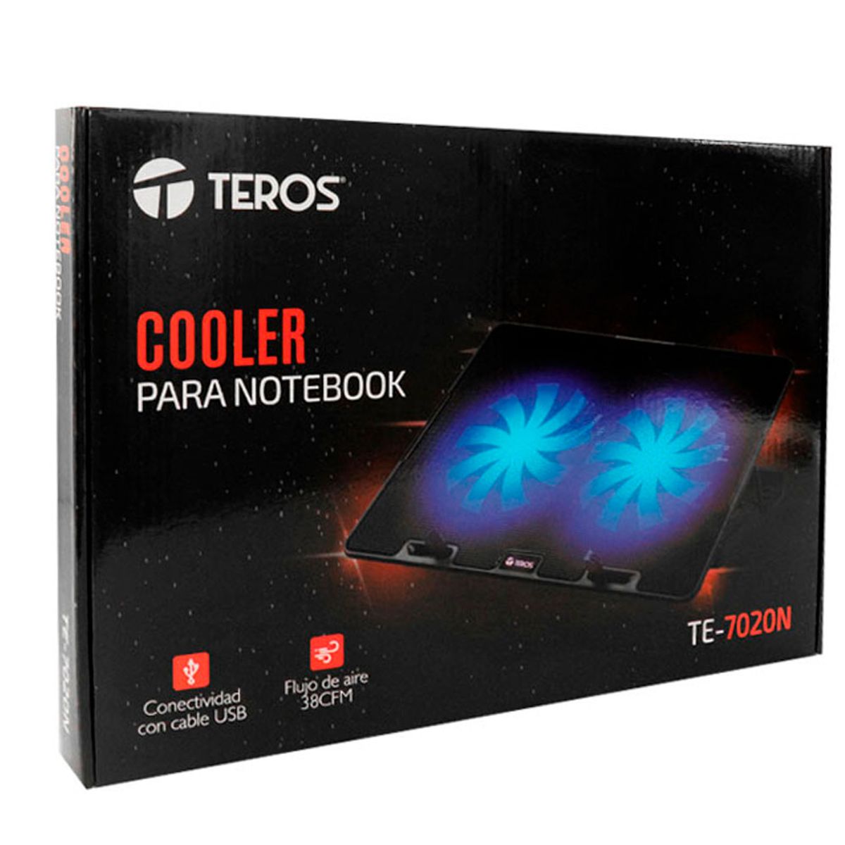 TEROS - Soporte para Laptop TEROS TE-7020N ajustable metálico plegable color negro