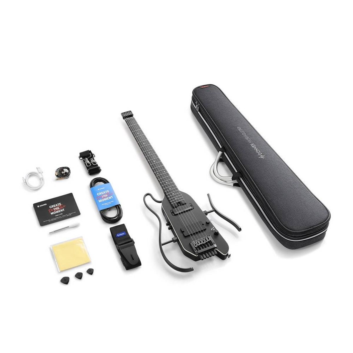 DONNER - Donner HUSH X PRO Guitarra de viaje versátil