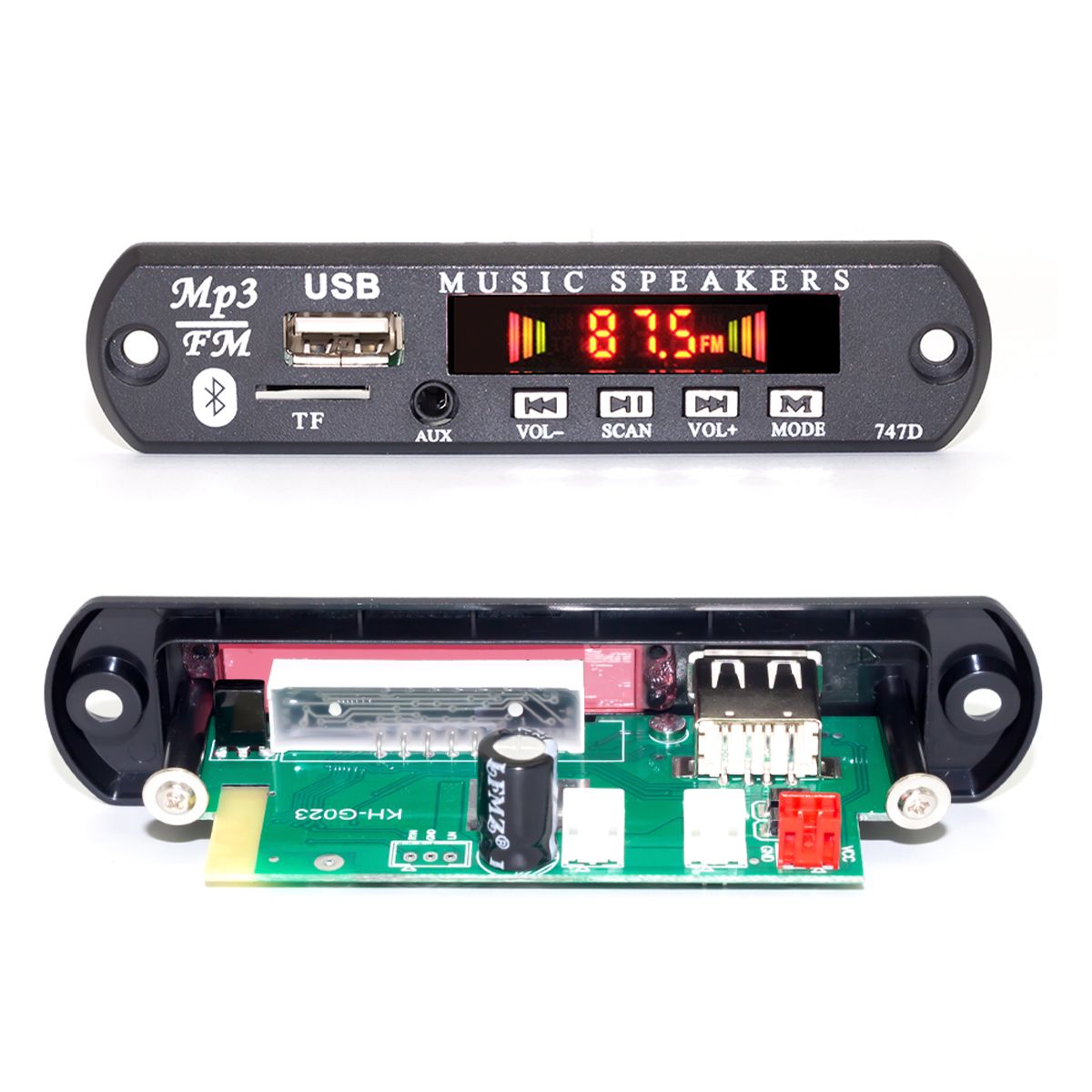 GO SELECT - Panel Amplificador de Sonido 80 Watts Bluetooth 5.0 Mp3 Fm Auxiliar.