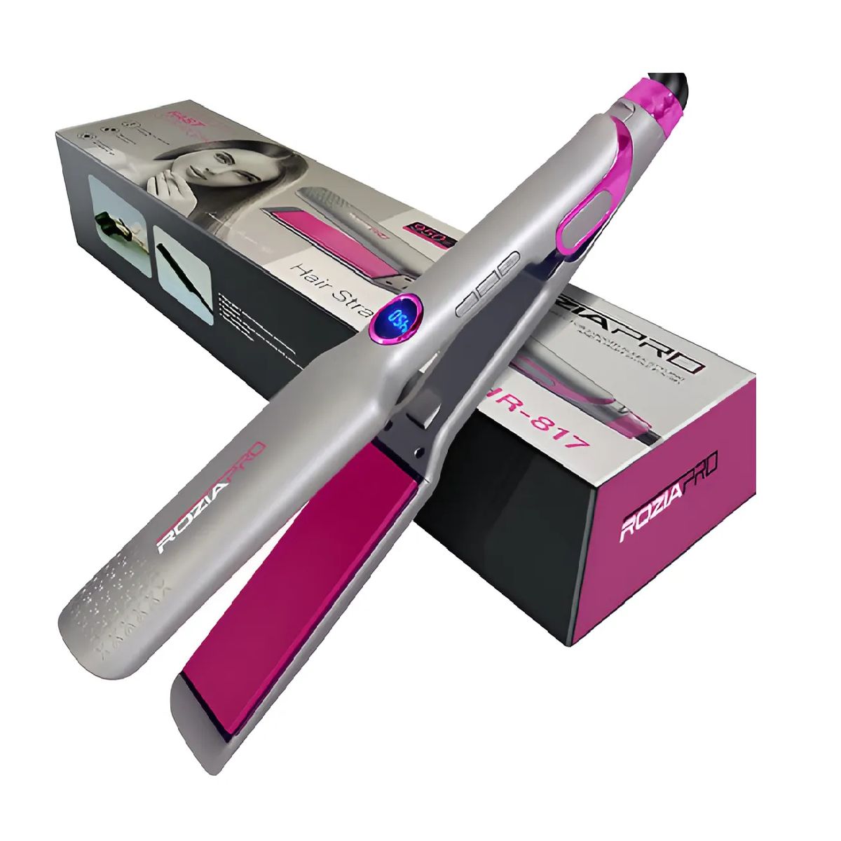 GENERICO - Planchita De Pelo Rozia Plancha Plateado