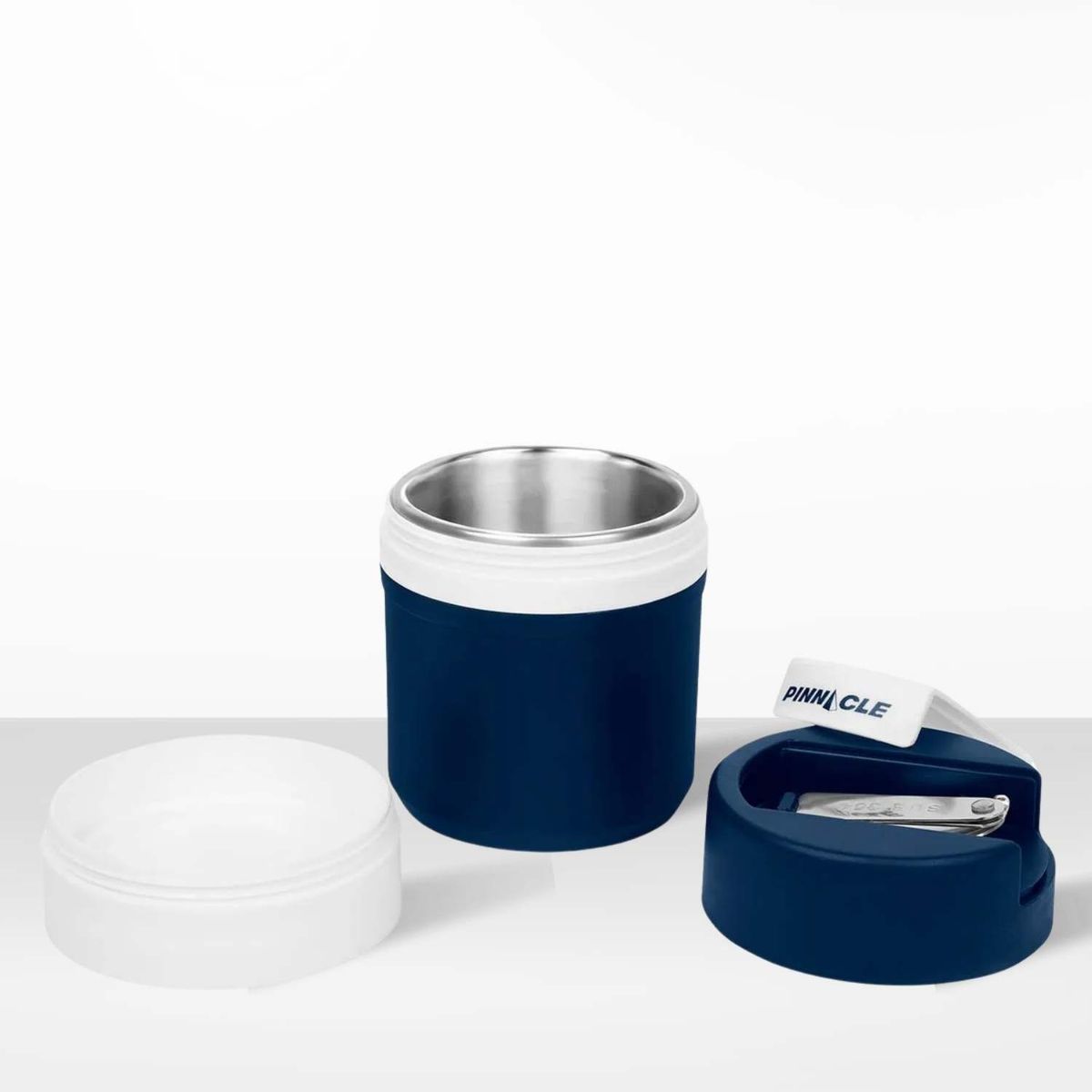 GENERICO - Termo de Comida Pogo de Interior de Acero Inox Pinnacle 600 ml Azul