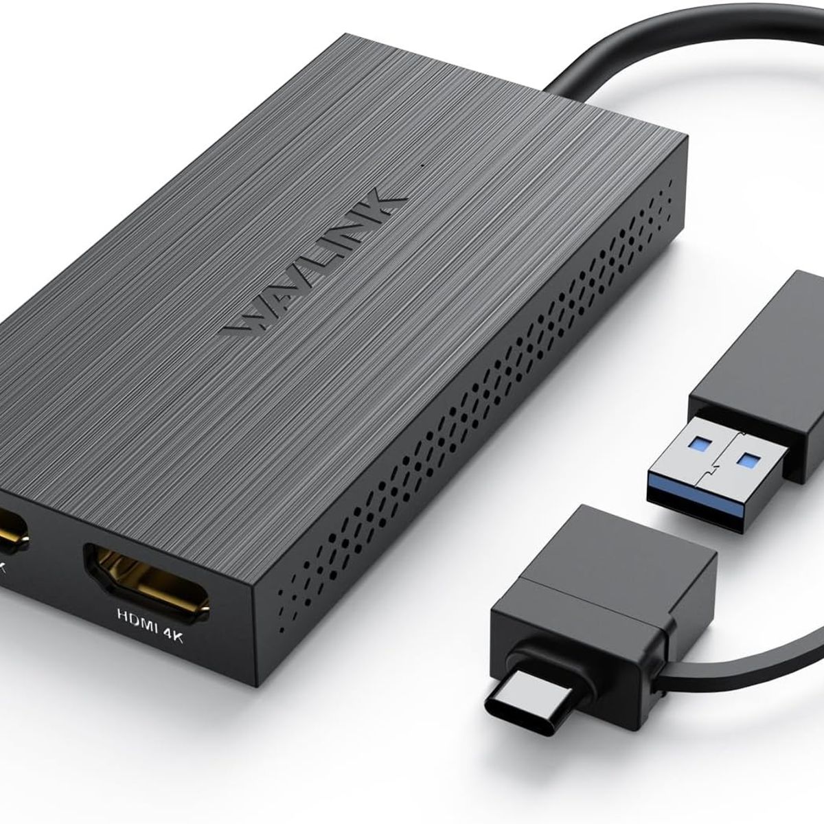 GENERICO - ADAPTADOR DE VIDEO USB 3.0 / USB-C a DUAL HDMI MULTIPANTALLA