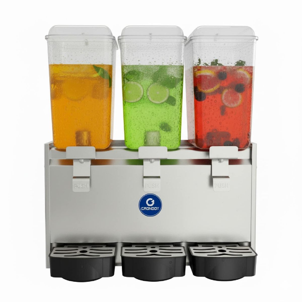 GRONDOY - Dispensador de Bebidas 3 Tolvas 54 Litros GRONDOY – Uso Comercial Profesional