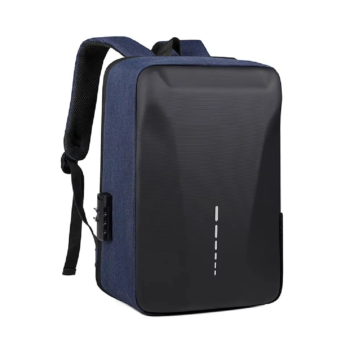 GENERICO - Mochila Antirrobo Impermeable Tapa Dura Con Clave Usb - Merc