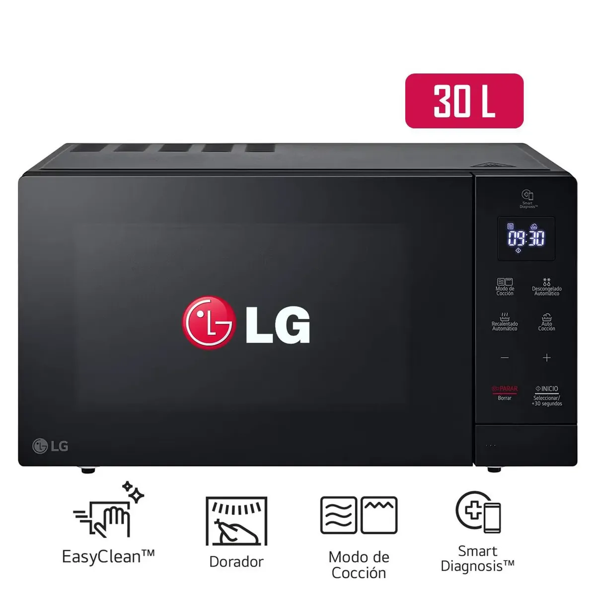 LG - Horno Microondas LG 30L MH7032JAS Negro