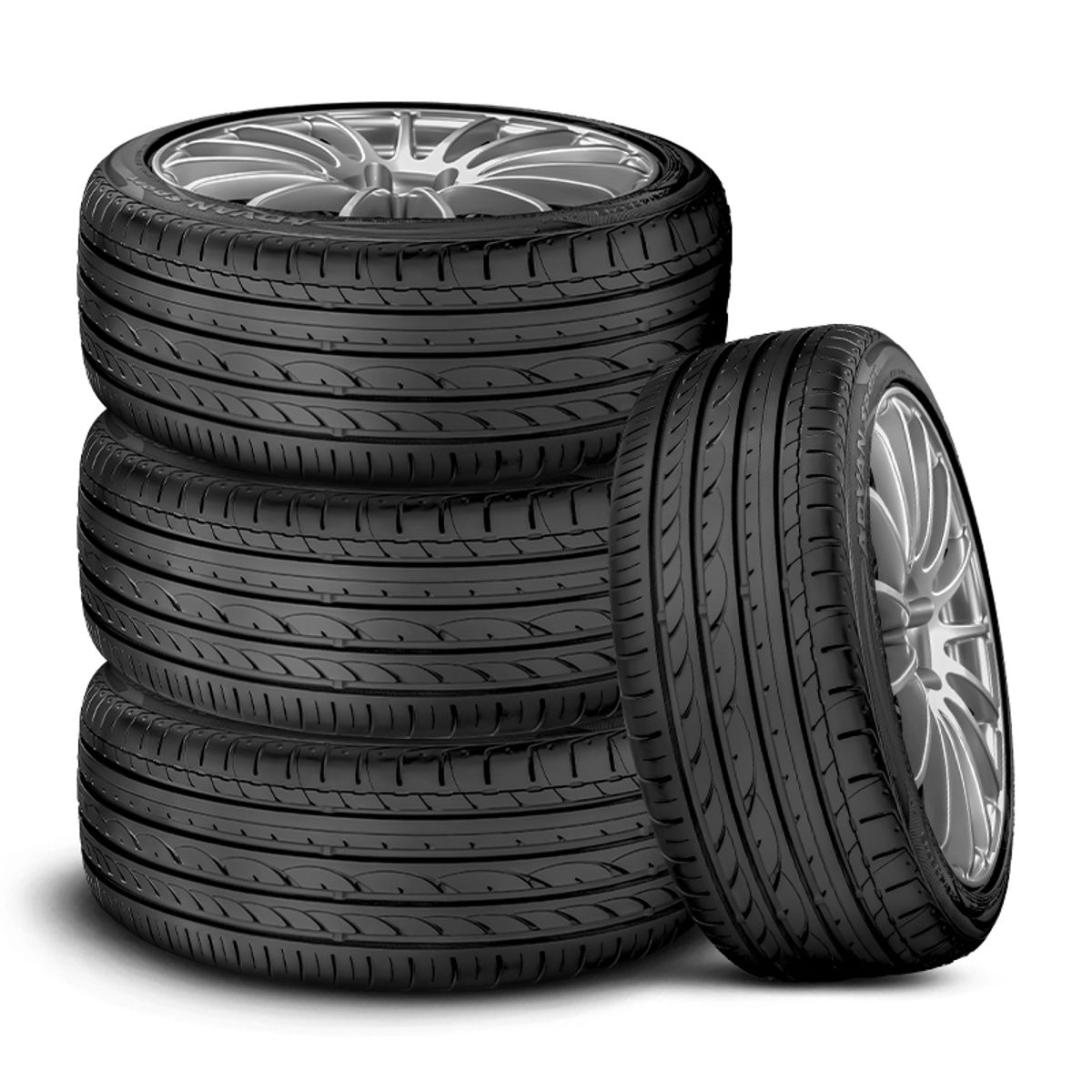 YOKOHAMA - Set X4 LLANTA 24550R18 100W YOKOHAMA ADVAN Sport V103S ZPS TL RUNFLAT