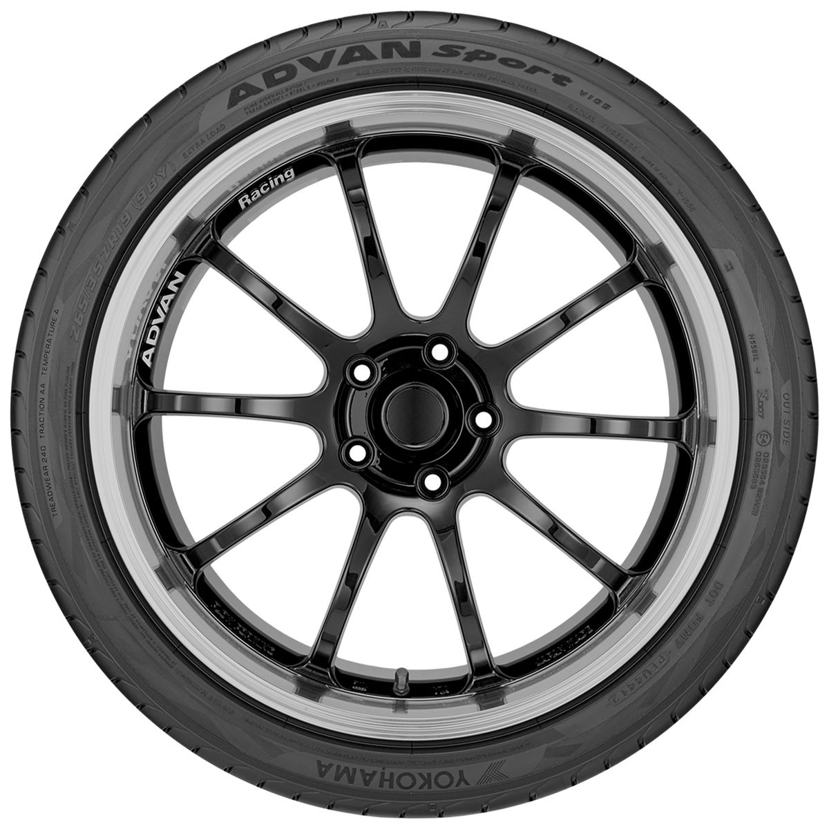 YOKOHAMA - Set X2 LLANTA 26545ZR18 101Y YOKOHAMA ADVAN Sport V105S TL