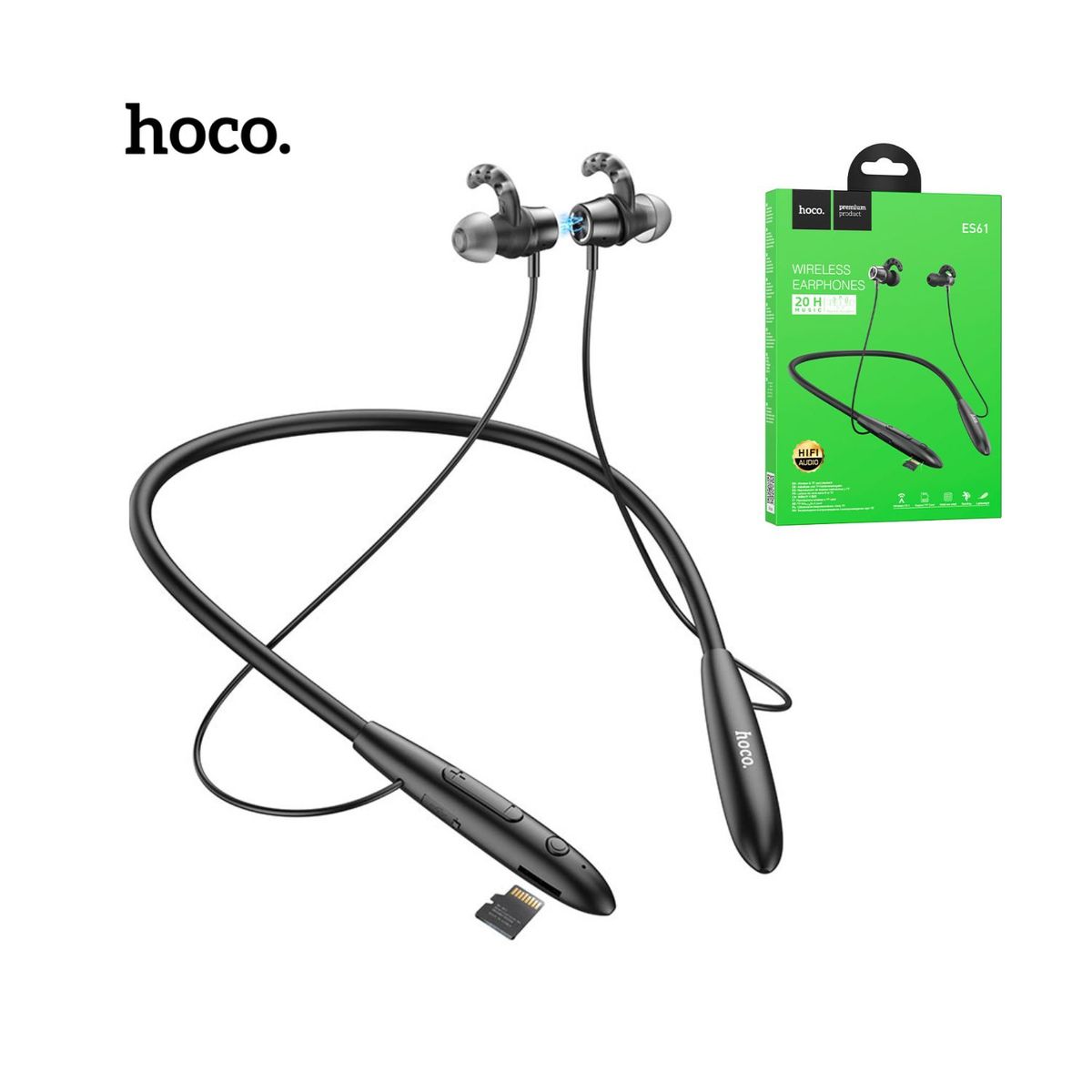 HOCO - Auricular  Inalambrico Bluetooth Deportivo Hoco- ES61 con Micrófono