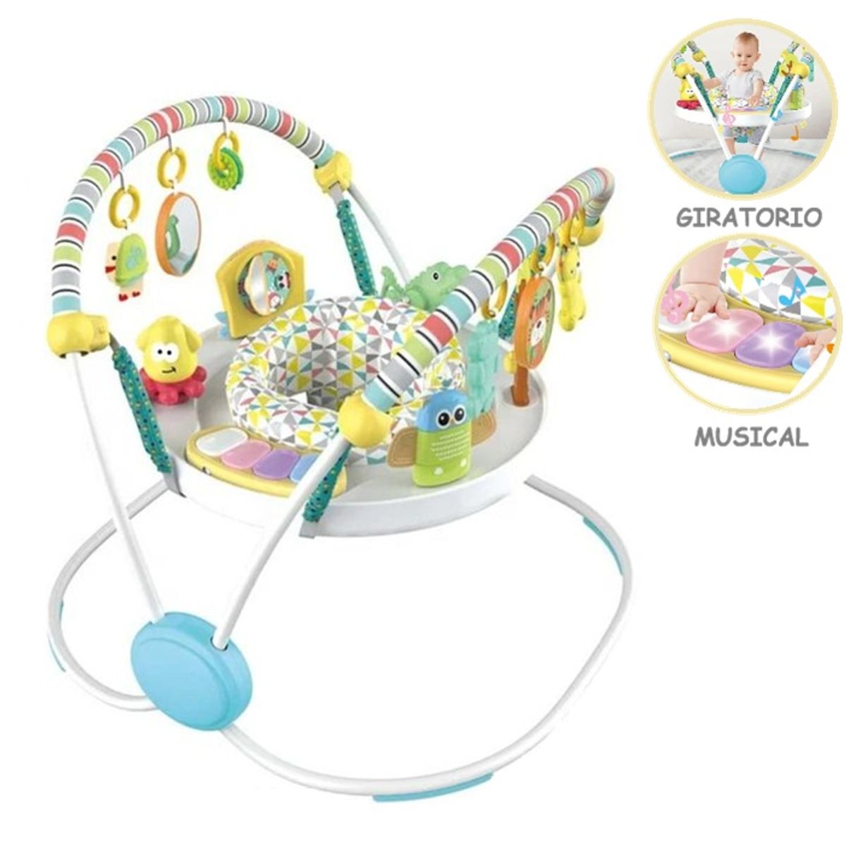 GENERICO - Saltarín Centro de Actividades Multifuncional para bebe rotación 360 grados