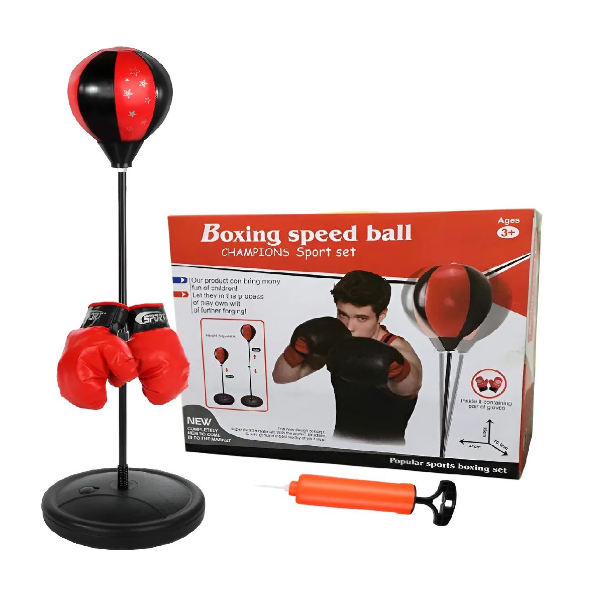 GENERICO - Juego De Saco De Boxeo Y Guantes De Boxeo Niños