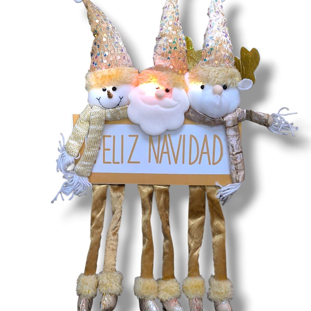 GENERICO - LETRERO NAVIDEÑO PARA PUERTA MUSICAL Y LUCES