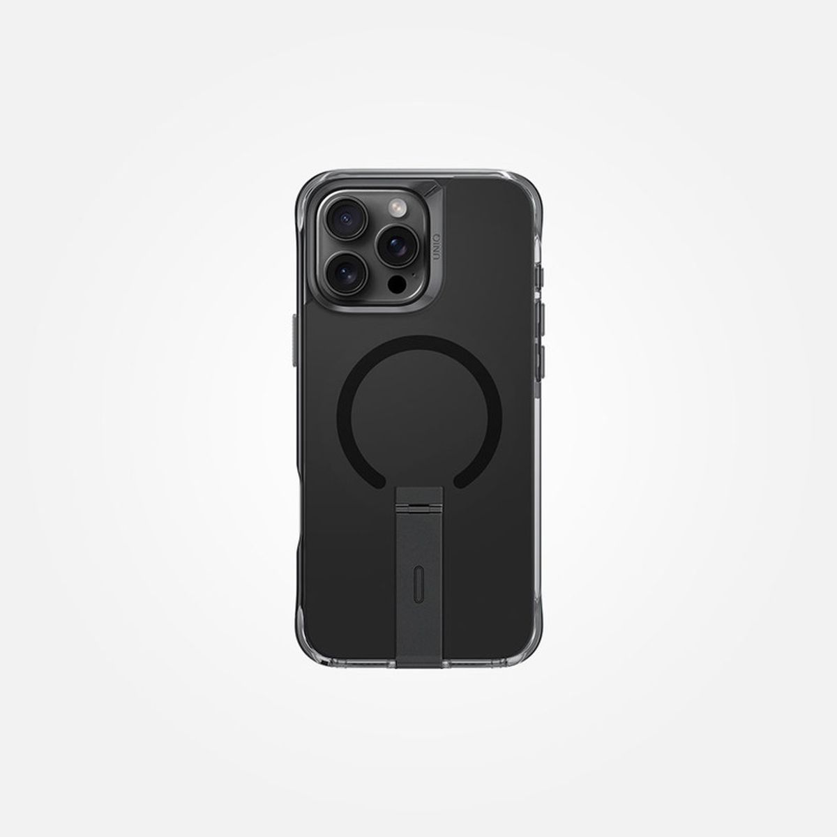 GENERICO - Case Uniq Eleva con Stand MagSafe para iPhone 16 Pro - Negro