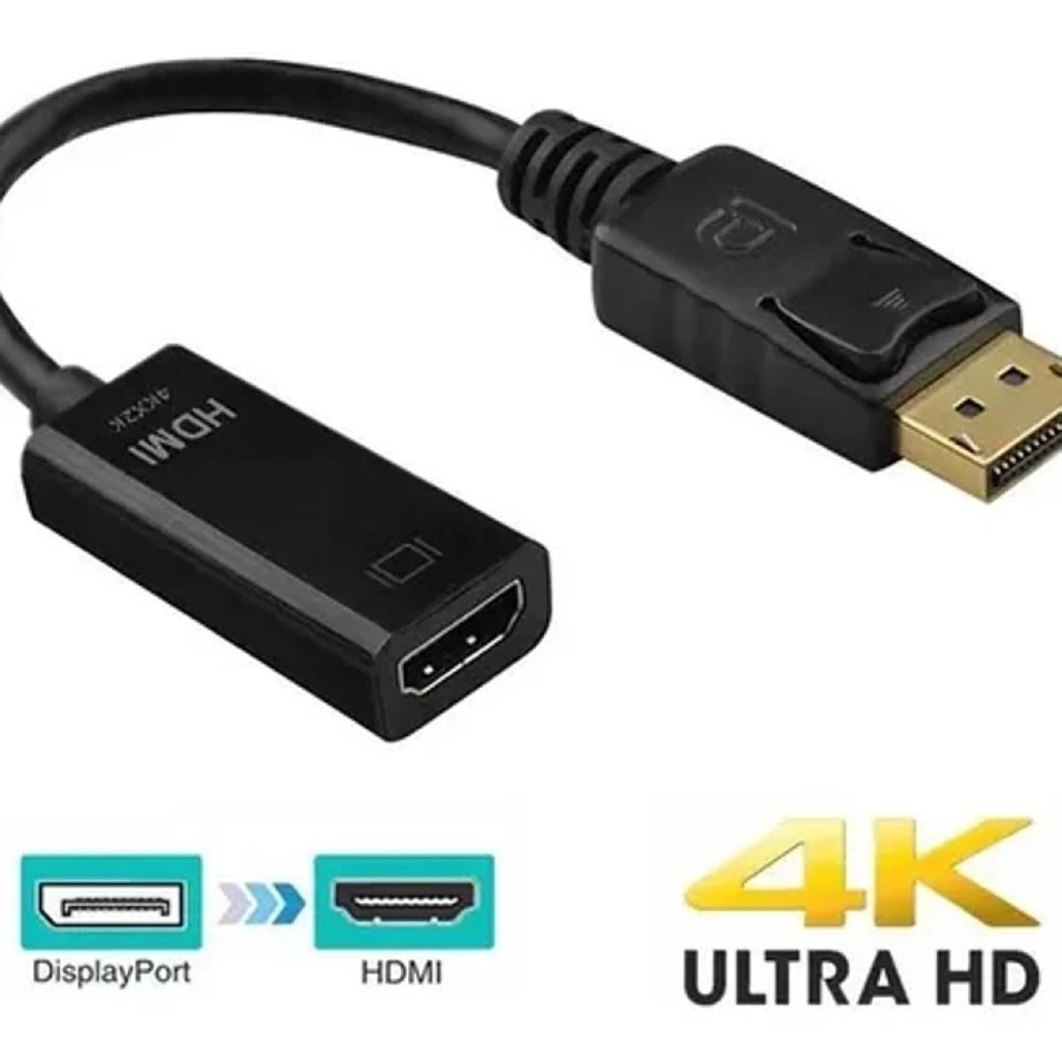 DISPLAY - Adaptador DisplayPort a HDMI Activo Delcom 4K 60Hz