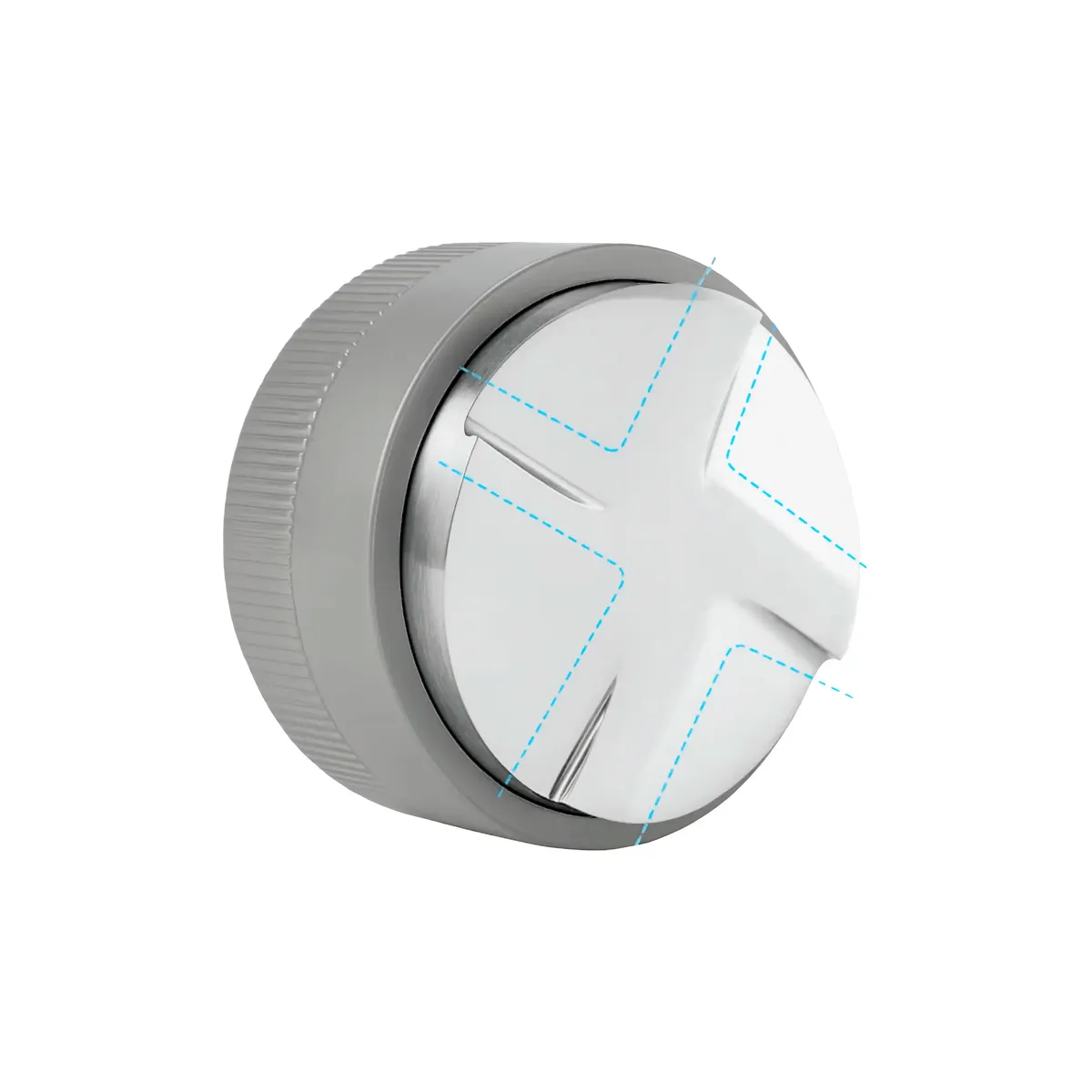 BAZAR CAFE - Nivelador Por Gravedad 51mm color plata Para Portafiltro Espresso