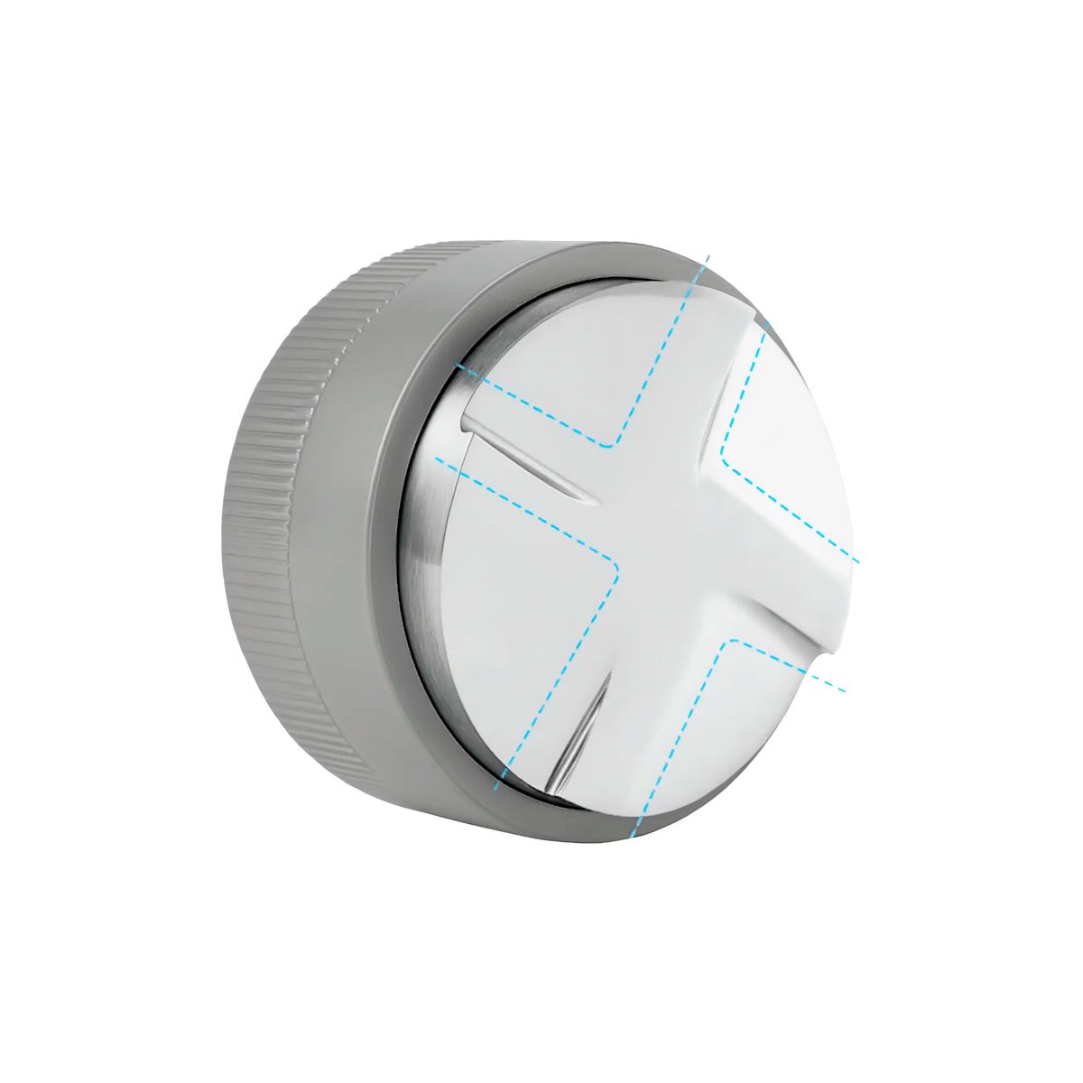 BAZAR CAFE - Nivelador Por Gravedad 51mm color plata Para Portafiltro Espresso