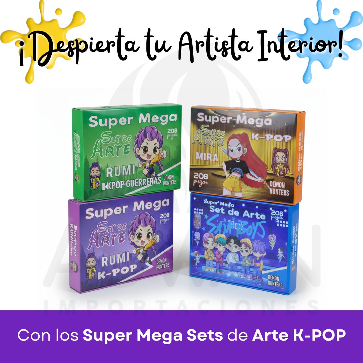 GENERICO - Set De Arte 208 piezas KPop 2025