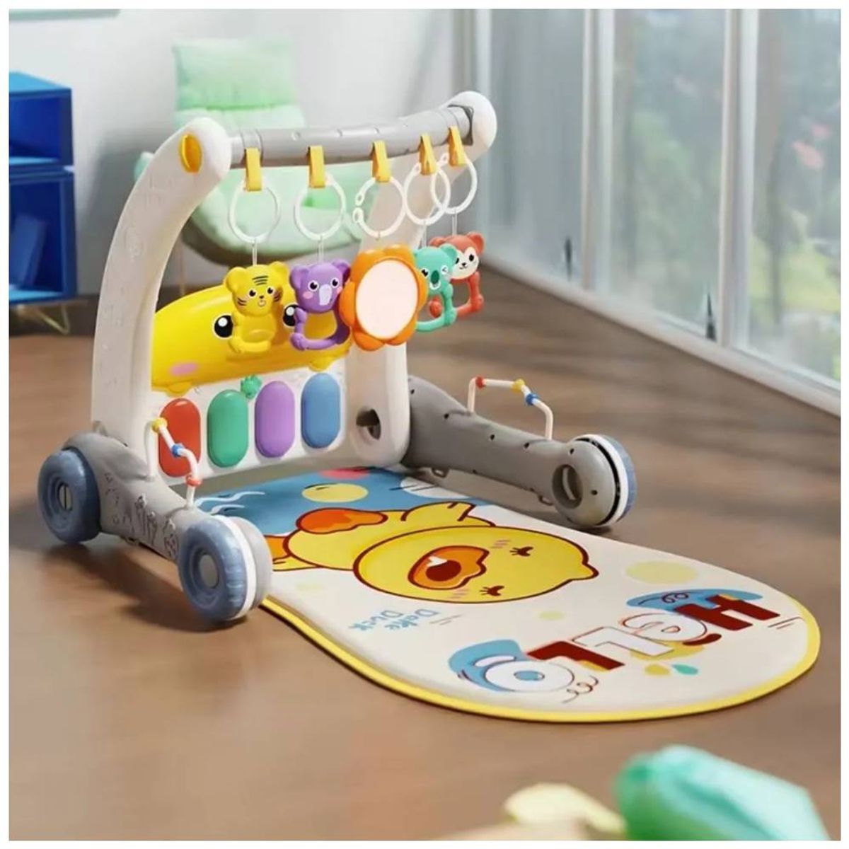 GENERICO - Gimnasio Piano y Caminador 2 en 1 para Bebés con Luces