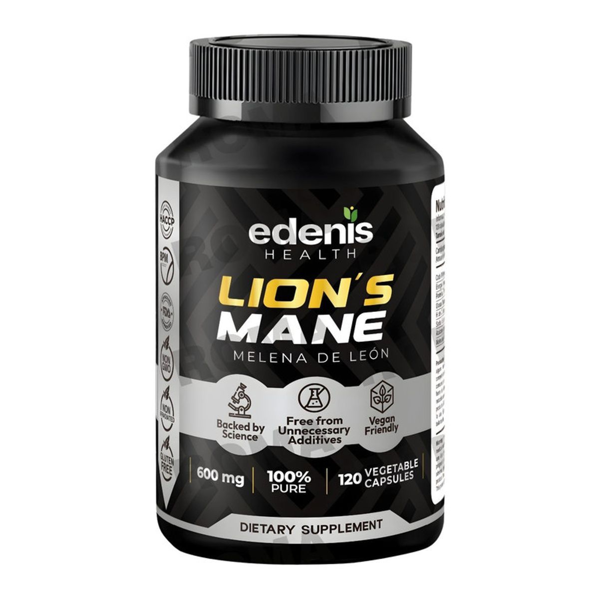 EDENIS HEALTH - MELENA DE LEÓN 120 CÁPSULAS EDENIS HEALTH