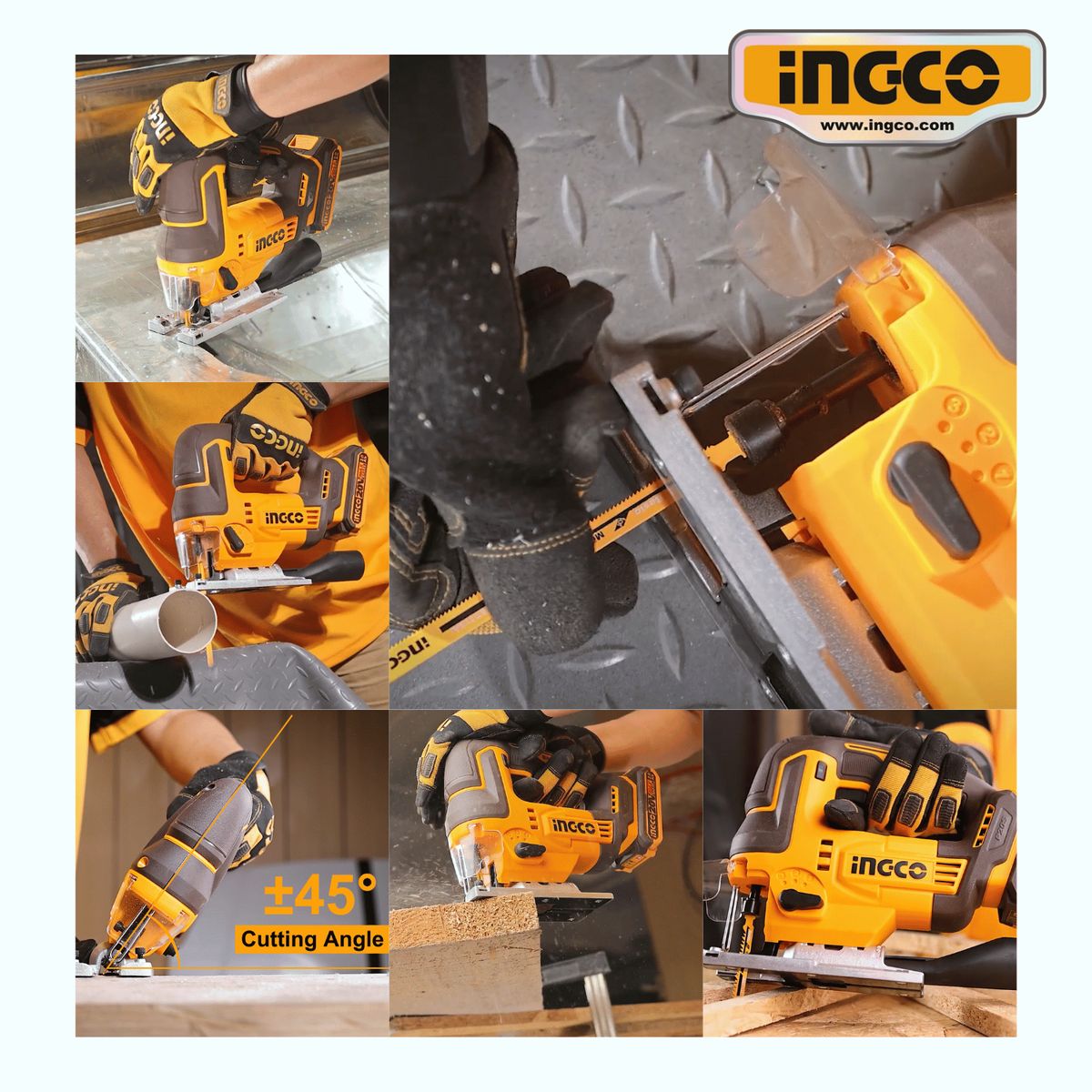 INGCO TOOLS - CJSLI1008 SIERRA CALADORA 20v sin bateria sin cargador