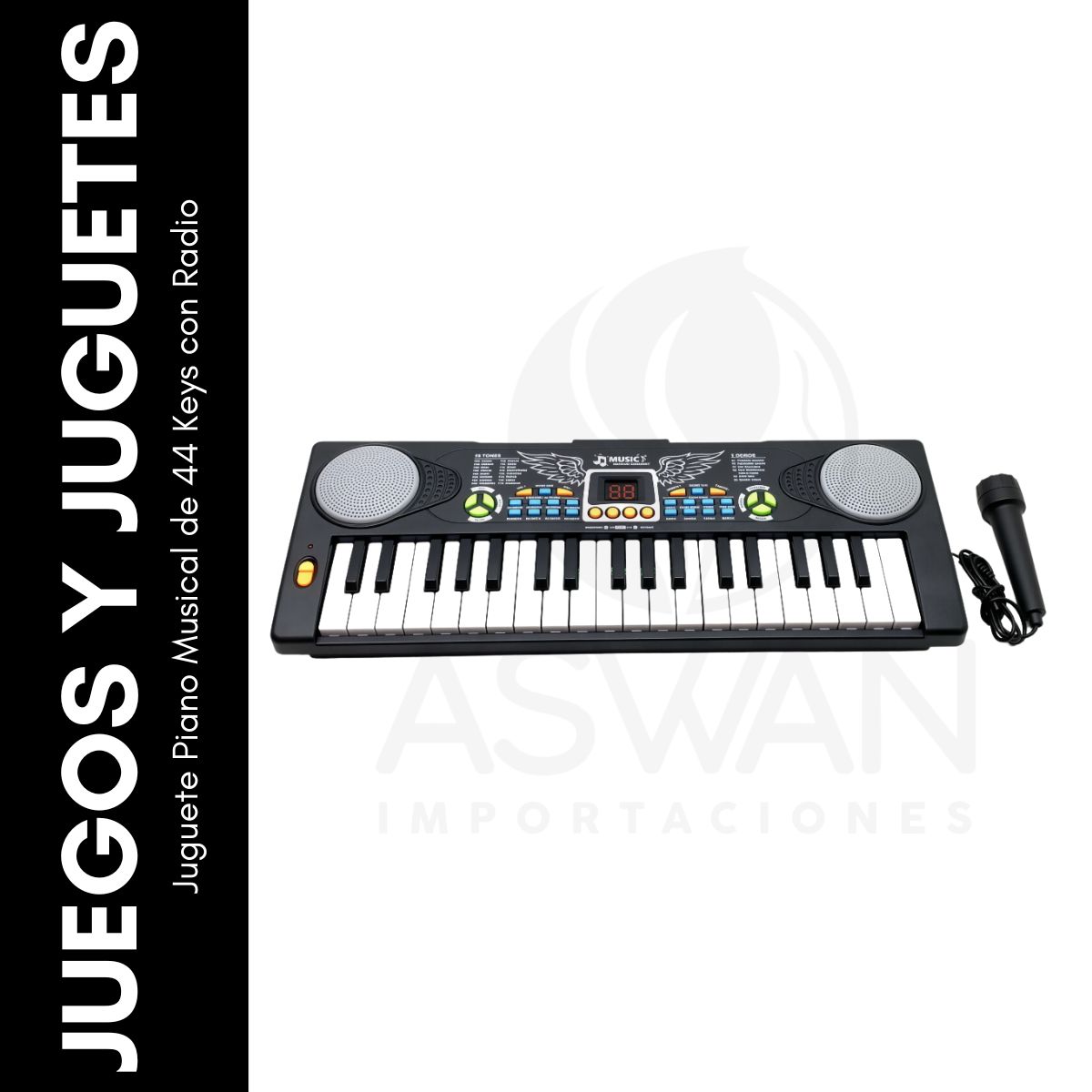 GENERICO - Juguete Piano Musical de 44 Keys con Radio